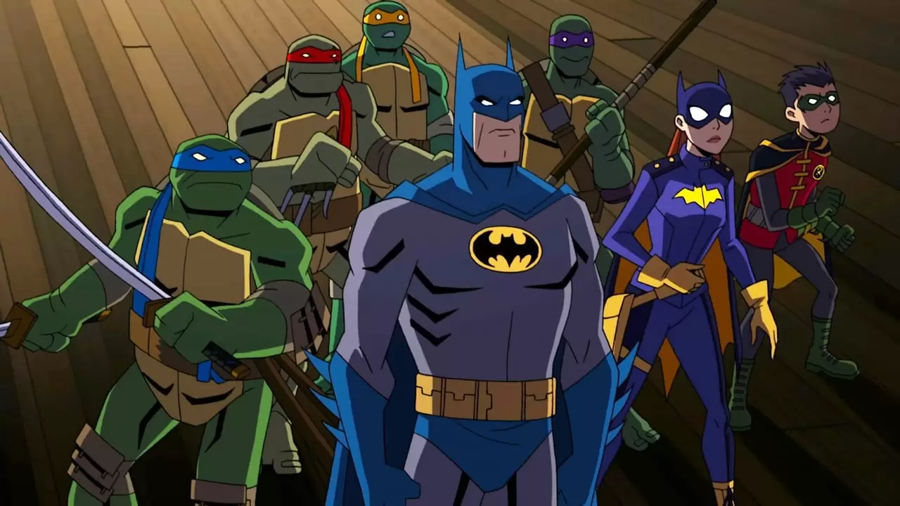Batman vs Teenage Mutant Ninja Turtles Backdrop