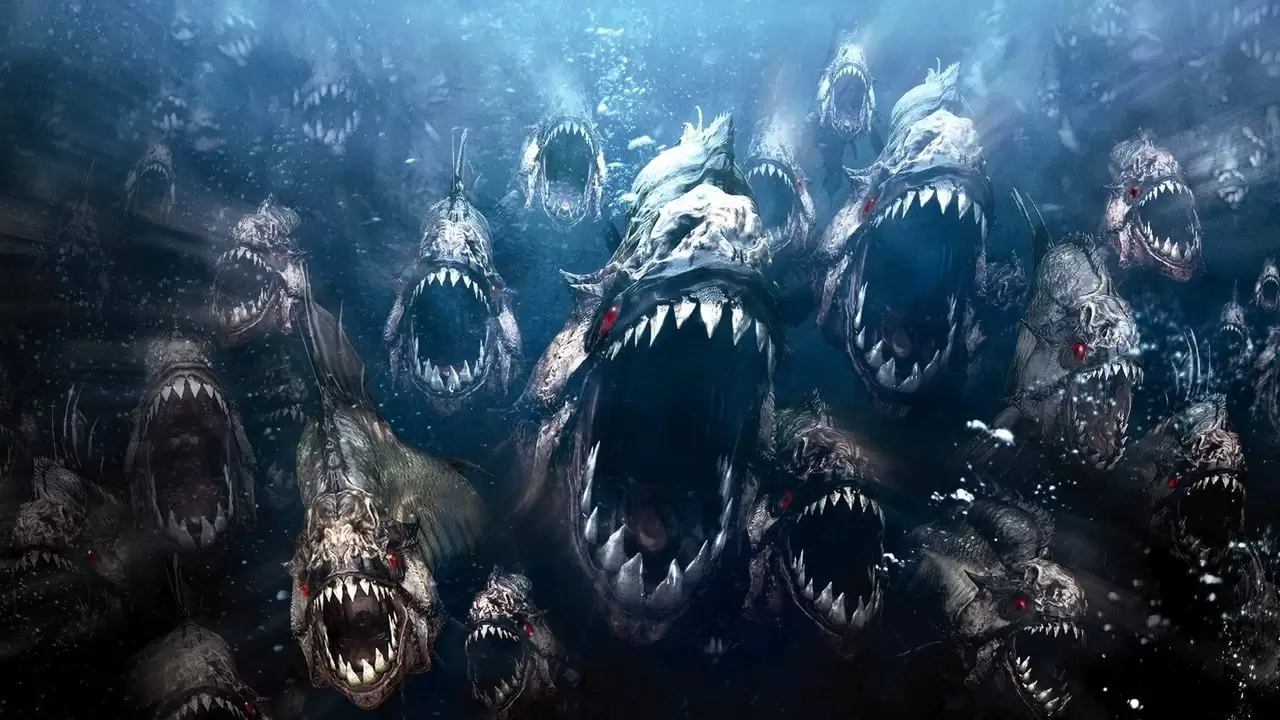 Piranha 3DD Backdrop