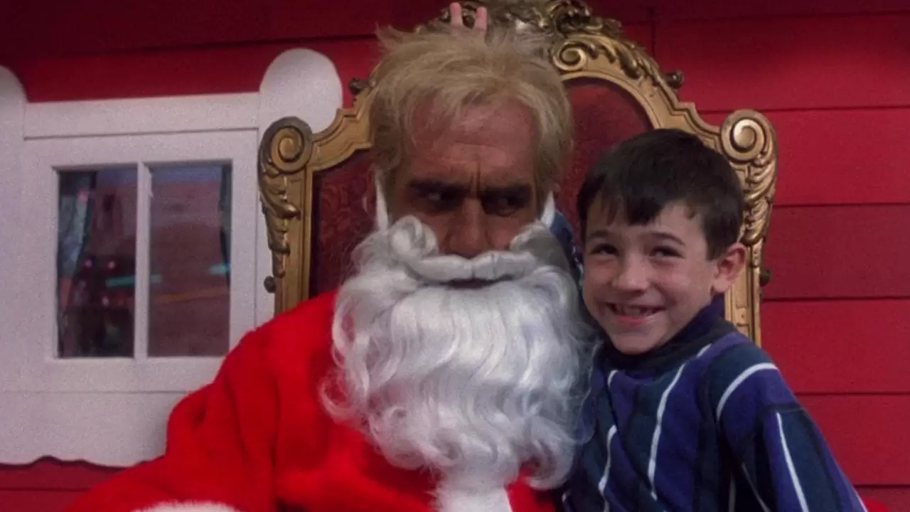 Santa with Muscles Backdrop