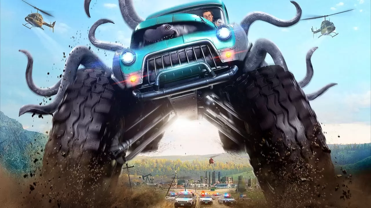Monster Trucks Backdrop