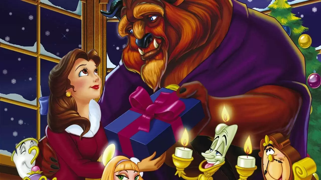 Beauty and the Beast: The Enchanted Christmas Backdrop