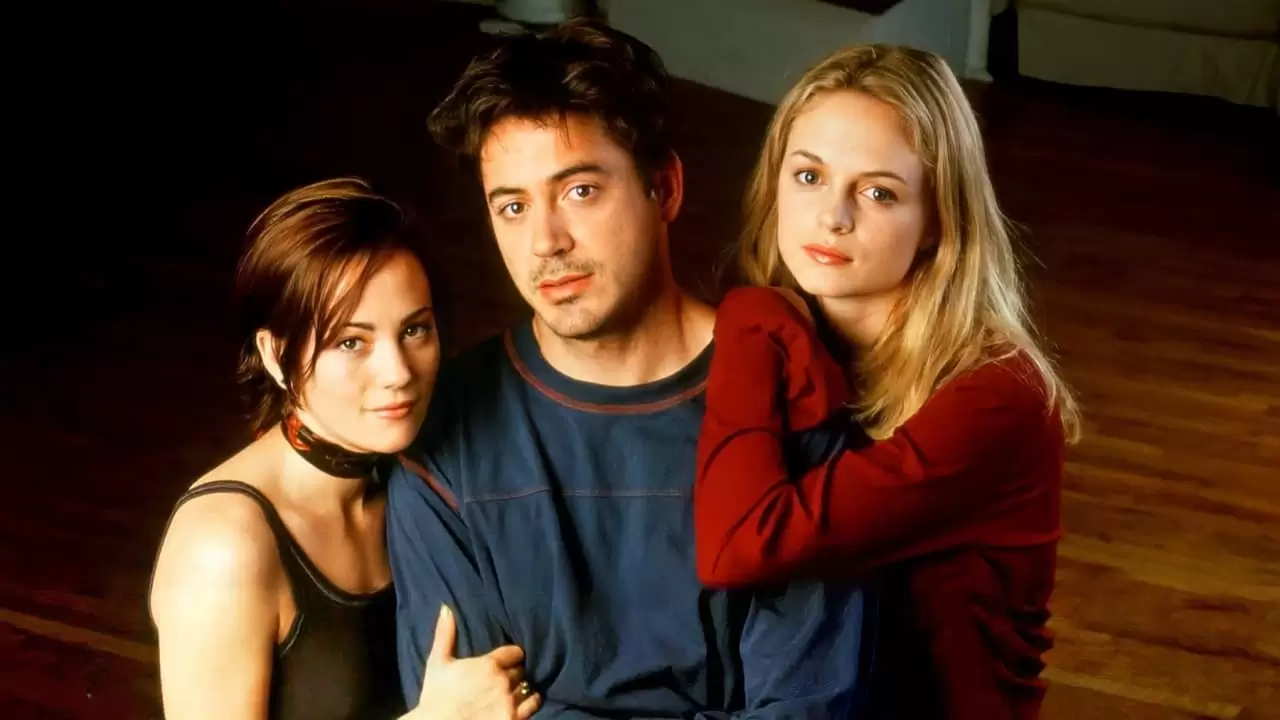Two Girls and a Guy Backdrop