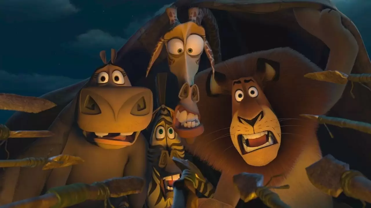 Merry Madagascar Backdrop