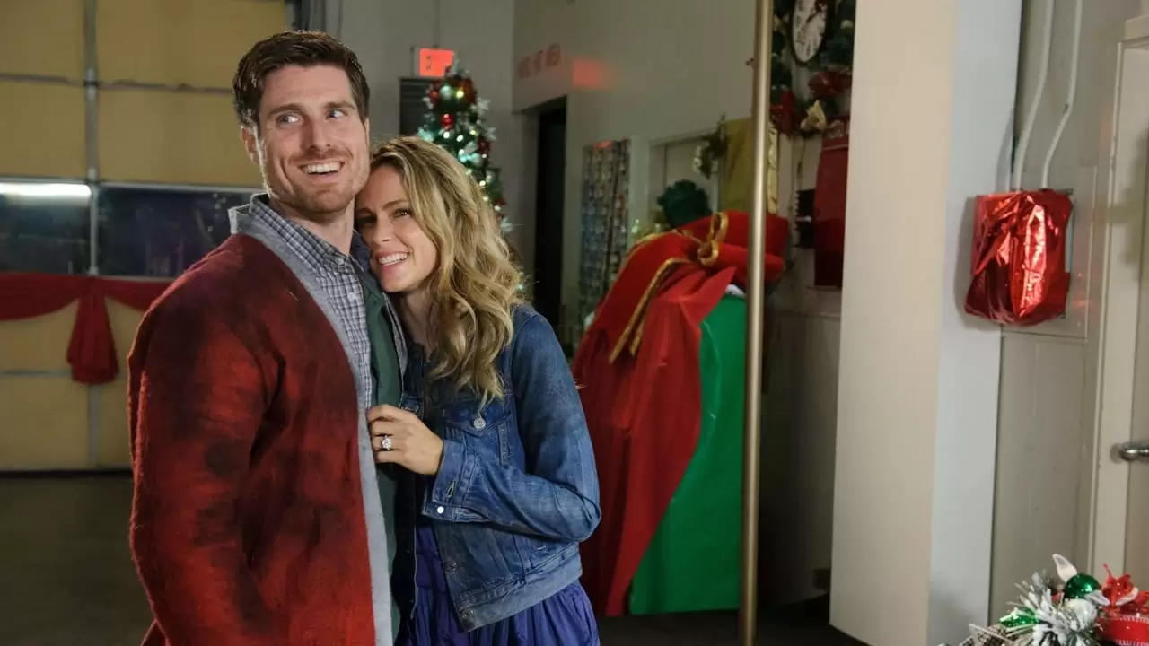 A Firehouse Christmas Backdrop