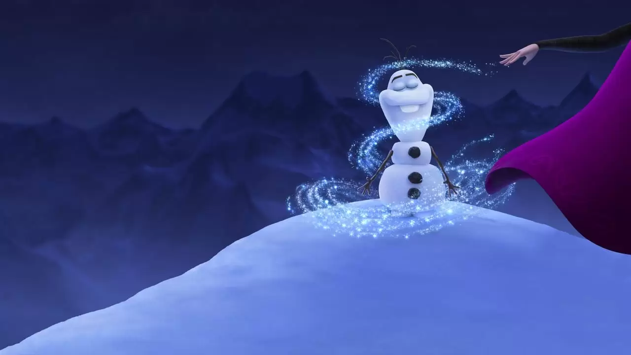 Once Upon a Snowman Backdrop