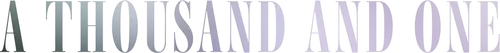 A Thousand and One Logo